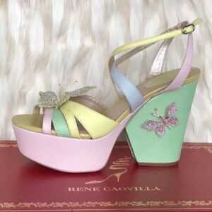 RENE‎ CAOVILLA Glamorous Butterfly 🦋 Heels